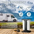 thumbnail image 4 of iSpring CW21 2-Stage Whole House Water Filtration System for RV, Sediment Filter + CTO Carbon Block Filter, Tankless, High Capacity, BPA Free, 4 of 6