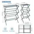thumbnail image 6 of KK KINGRACK Expandable Clothes Drying Rack, Foldable & Collapsible Steel Laundry Drying Racks, Graphite, 6 of 7
