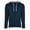 Mid Nvy/ Hth Gry, variant on Next Level Apparel 9601 Adult Laguna French Terry Full-Zip Hooded Sweatshirt