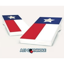 AJJCornhole 107-TexasFlag Texas Flag Theme Cornhole Set with Bags - 8 x 24 x 48 in.