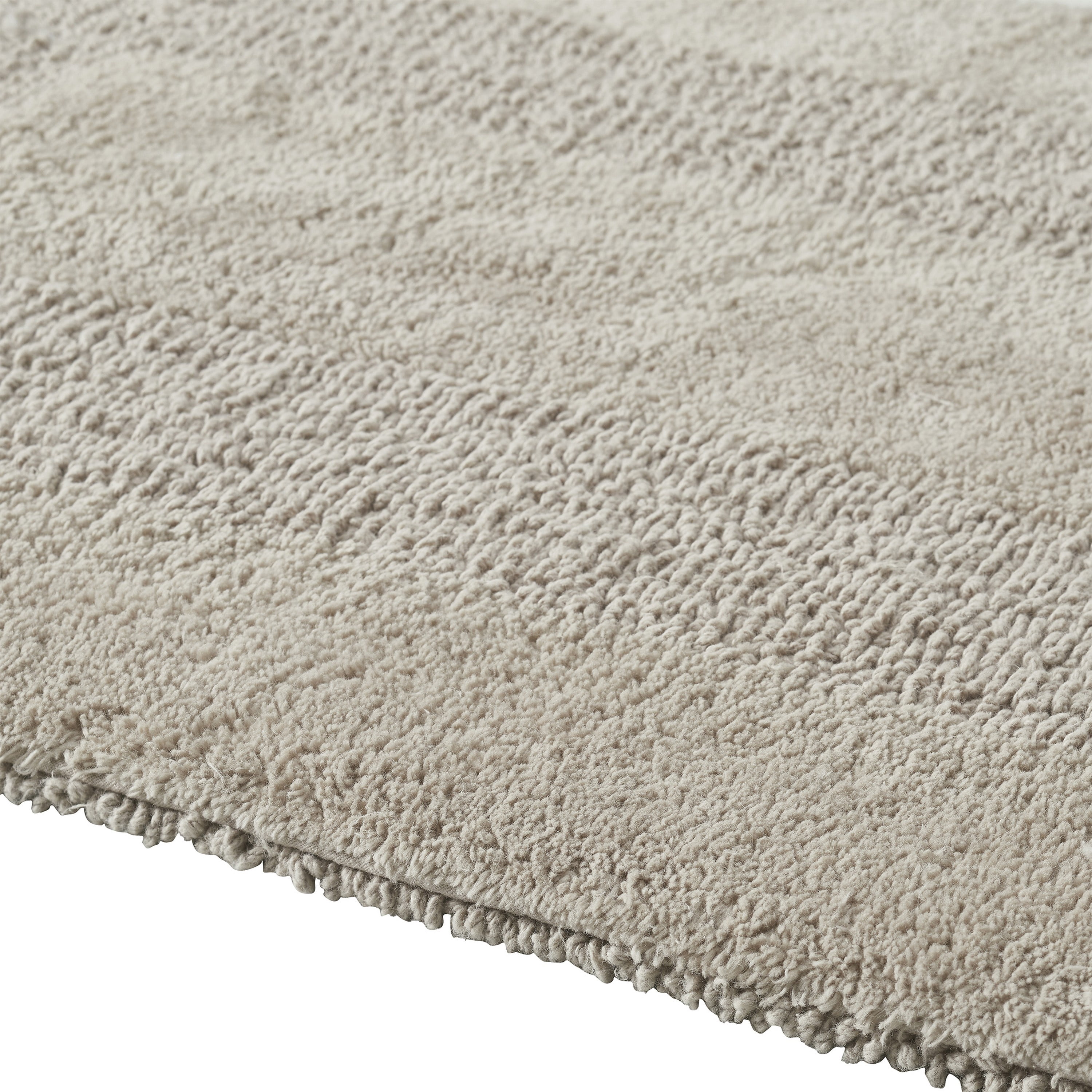 VCNY Home Jessica Taupe Ring Spun Cotton Reversible Bath Rug, 20" x 32"