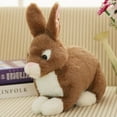 thumbnail image 1 of 28/38CM Realistic Cute 5 Colors Plush Rabbits Fur Lifelike Animal Easter Bunny Simulation Rabbit Toy Model Kids Birthday Gift, 1 of 5