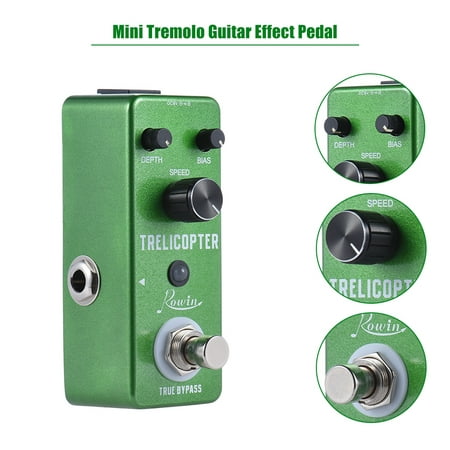 Mini Tremolo Guitar Effect Pedal True Bypass Aluminum Alloy