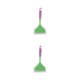thumbnail image 1 of Wosthever Espátula Espátula de nailon de silicona Raspador resistente al calor para cocinar en la cocina, espátula verde y mango rosa Cabeza de polvo de mango verde 2piezas, 1 of 6