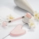 thumbnail image 3 of Rodillo de jade y gua sha, rodillo facial, rodillo de belleza facial, herramientas para el cuidado de la piel, masajeador de cuarzo rosa BAIMEI para cara, ojos, cuello, músculos corporales, relajante y alivia líneas finas y arrugas ER, 3 of 5