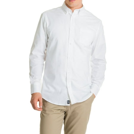 Lee Young Men's Long Sleeve Oxford Shirt (Best Mens White Oxford Shirt)