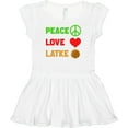 thumbnail image 3 of Inktastic Hanukkah Funny Latke Girls Baby Dress, 3 of 5