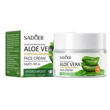 Aloe Vera Face Moisturizer, Facial Cream With Organic Aloe Vera, Face Moisturizer For Women, Moisturizer Aloe Face Cream For Dry Skin, Soft, Moisturizing, And Delicate Skin