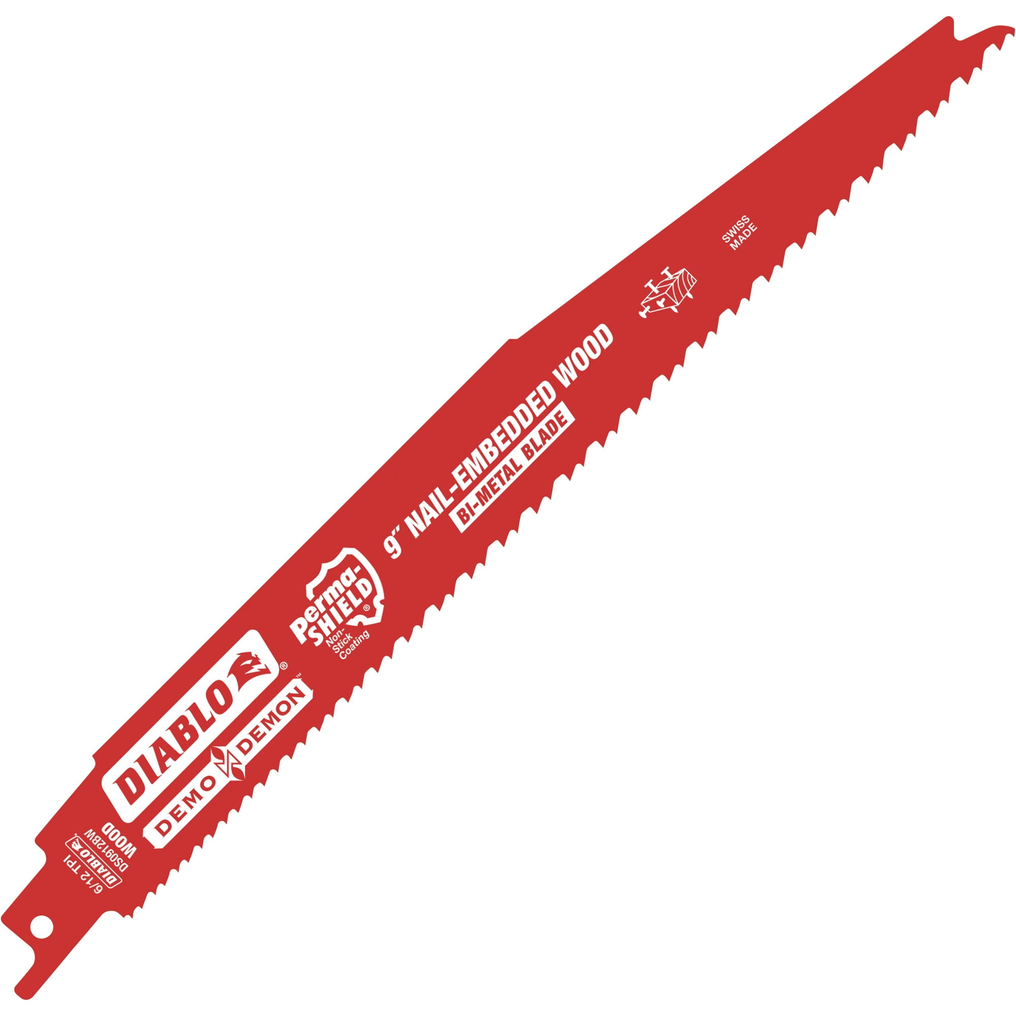 Diablo 9 in. Bi-Metal Reciprocating Saw Blade 6/12 TPI 5 pc.