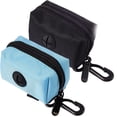 thumbnail image 1 of Paquete de 2 (negro + azul) Dispensador impermeable de bolsas para excrementos de perros, bolsa para excrementos, 1 of 5