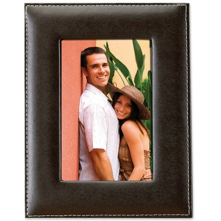 Leather Frame - Dark Brown Leather 8x10 Picture Frame