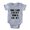 Heather Grey, variant on CafePress - Lucky Tennis Shirt - Cute Infant Baby Football Bodysuit