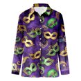thumbnail image 4 of Womens Summer Tops, Womens Tops, Women’s Sparkly Blouses Long Sleeve Sequin Print Tops V Neck Loose Holiday Evening Party Shirts Shiny Glitter Apparel, 4 of 4