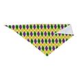 thumbnail image 4 of Easygdp Mardi Gras Purple Yellow Plaid Pet Scarf, Dog Triangle Scarf, Printing Dog Bib, Handkerchief Scarf for Small Medium Large Dogs Cats Pets, 4 of 9