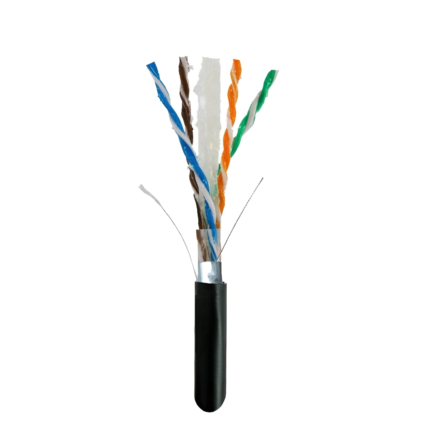 Cat6 Shielded Ethernet Cable 1000FT Outdoor Direct Burial Gel 23AWG Pure Copper