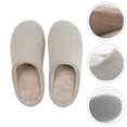 thumbnail image 1 of unbranded 1Par Pantuflas Cálidas Unisex Beige Con Material Antideslizante Para Casa, 1 of 5