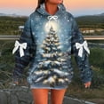 thumbnail image 2 of Enjoytime Christmas Womens Hoodies Printed Long Sleeve Pullover Sweatshirts Fashion Comfy Fall Winter Oversized Hoodie Navy S, 2 of 5