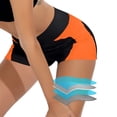 thumbnail image 4 of RYDCOT ‌Women’s High Waisted Period Swimwear Bottoms with Color Block Design, Leakproof & Quick-Dry‌ Orange, 4 of 6