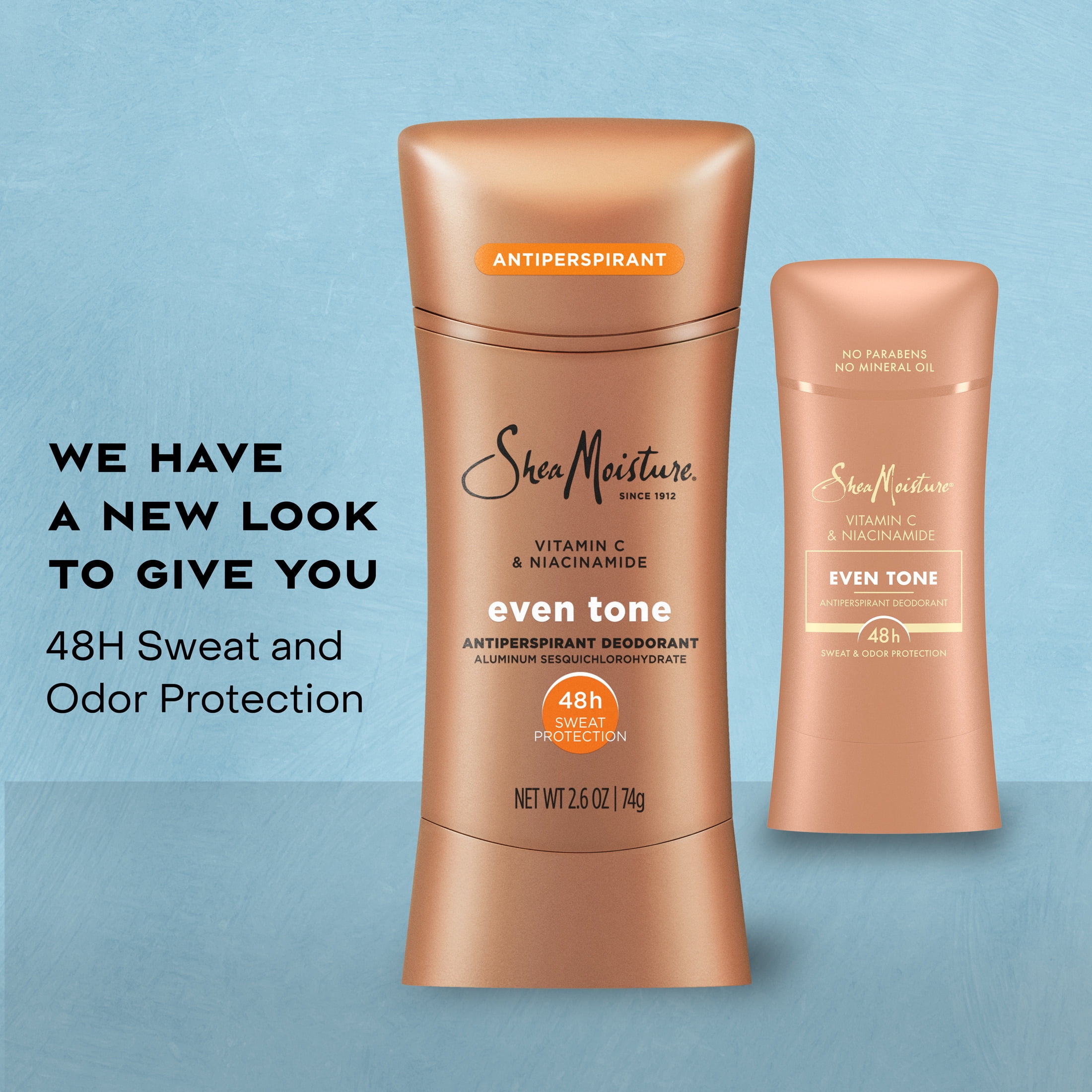SheaMoisture Antiperspirant Deodorant Stick For 48HR Sweat & Odor Protection Even Tone With No Parabens & No Mineral Oil ,2.6 oz
