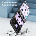 thumbnail image 5 of ELEHOLD Fashion Clear Case for Samsung Galaxy Z Flip 3,Clear Back PC Plating Bumper with Stars for Women Girls Hybrid Shockproof Full Body Hinge Protective Case for Samsung Galaxy Z Flip 3,Black, 5 of 7