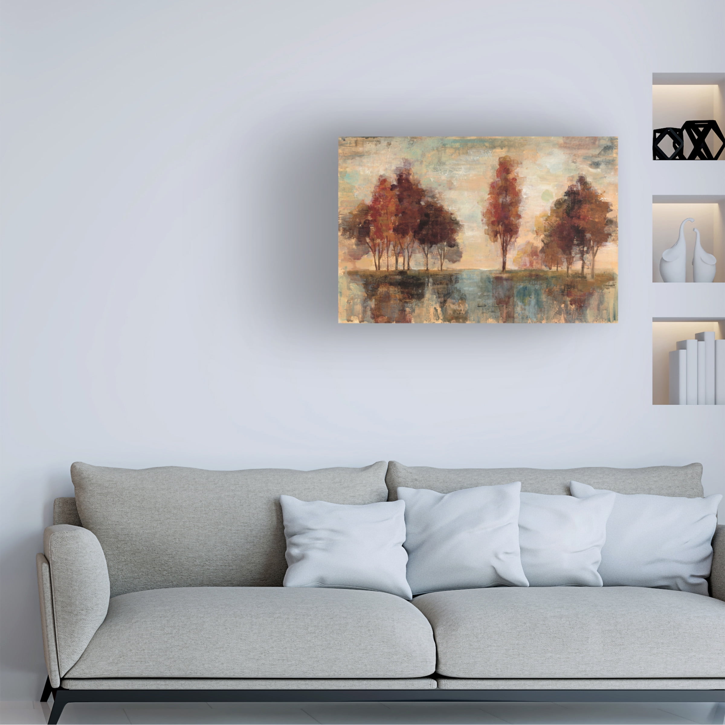 Trademark Fine Art 'Field and Forest' Canvas Art by Silvia Vassileva