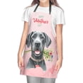 thumbnail image 2 of Happy Valentine's Day Great Dane holding flowers Apron Danes Dog Lover Gifts for Cooking Grilling Baking Painting Gardening - 3005, 2 of 5
