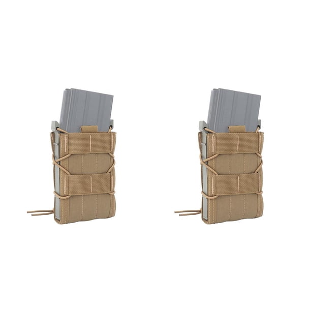 Soidarity WOSPORT, bolsas con soporte de Clip de liberación rápida, bolsa montada en cinturón, equipo de cazador para fiesta de disfraces, accesorios de Marrón 2piezas Soidarity CBP360379