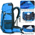 thumbnail image 3 of 60 L Sac à Dos de Voyage Randonnée Camping avec Housse de Pluie, Sac à Dos Résistant à l'Eau, Sac à Dos d'Escalade pour Hommes Femmes, 3 of 6