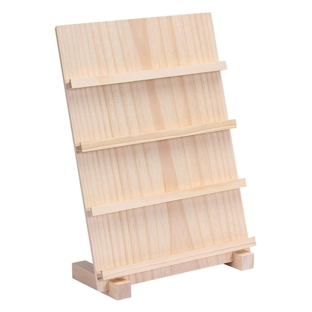 Xingzhi Support de Présentation de Boucles d'Oreilles avec Base Support de Carte Portable 4 Couches