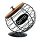 thumbnail image 2 of Soporte para cápsulas de café con tapa de madera, alambre de hierro, decoración moderna para mostrador de escritorio, resistente Negro 12cmx165cm, 2 of 8