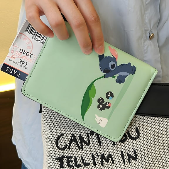 Anime Passport Holder for Travel, Passport Cover Wallet Case Women Men Family, Passports Book Holders Travel Gifts Accessories Vacation Must Haves