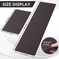 thumbnail image 2 of Buganda Kitchen Rugs and Mats, Sets of 2 Non Slip Waterproof kitchen Rugs, Anti Fatigue Kitchen Mats for Floor, 17.3"x59"+17.3"x29", Chocolate, 2 of 9