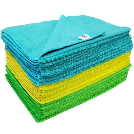 - Heavyweight Microfiber Cleaning Towels, 300 GSM, 25 pack