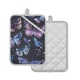 thumbnail image 2 of Pot Holders Set of 2 Heat Resistant 338℉ Kitchen Oven Gloves Potholder Cooking Baking Microwave Mitts Beautiful Butterflies, 2 of 7