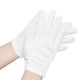 thumbnail image 4 of 12 pares de guantes de algodón para manos secas, guantes humectantes para piel sensible irritada eczema inspección reutilizable, 4 of 5