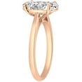 thumbnail image 3 of Pompeii 2ct Oval Cut Lab Grown Diamond Solitaire Engagement Ring 14k Rose Gold, 3 of 4