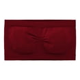 thumbnail image 4 of Ladies Bandeau Strapless Comfort Anti-light Inner Seamless Crop Tube Top, 4 of 7