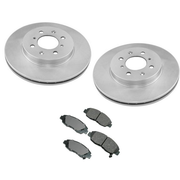 Fits 2001-2005 Honda Civic 1.7L Front Brake Rotors & Front Ceramic Pads