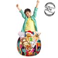 thumbnail image 3 of Floral Storage Toy Bag Chair, Arrangement of Hawaiian Tropical and Awakening Flower Petals on Vertical Stripes, Stuffed Animal Organizer Washable Bag, Small Size, Multicolor, by Ambesonne, 3 of 3