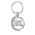 thumbnail image 1 of Pequeño paso gigantesco Festival quote Rotating keychain Metal Keyring Holder, 1 of 2