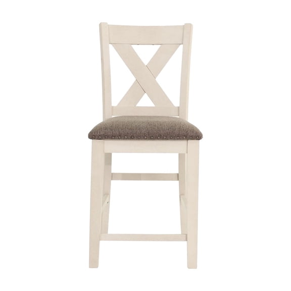 Solid Wood Dining Chairs / For Dining Room / Off-White Cream Finish