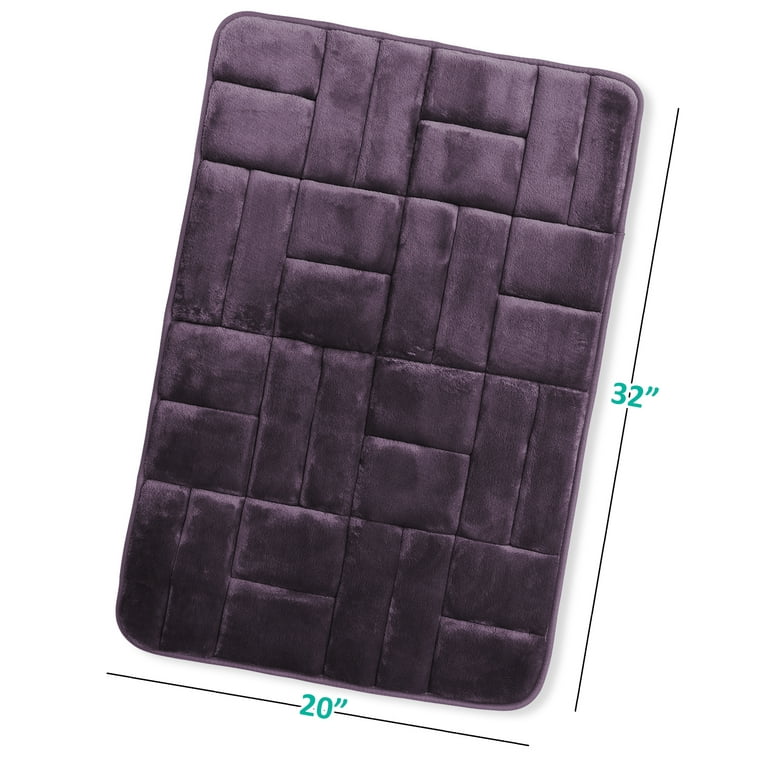  Clara Clark Bathroom Rugs, Velvet Memory Foam Bath Mat