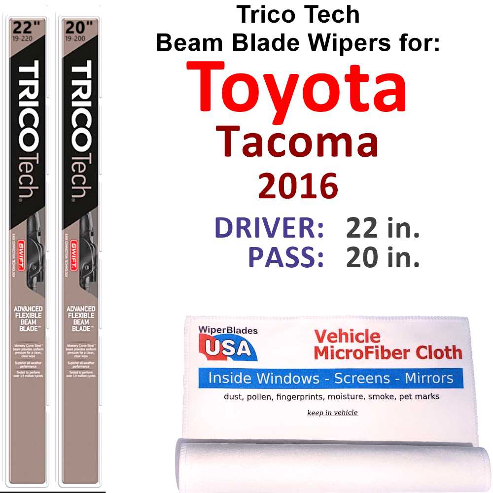 2016 Toyota Beam Blade Wipers (Set of 2)
