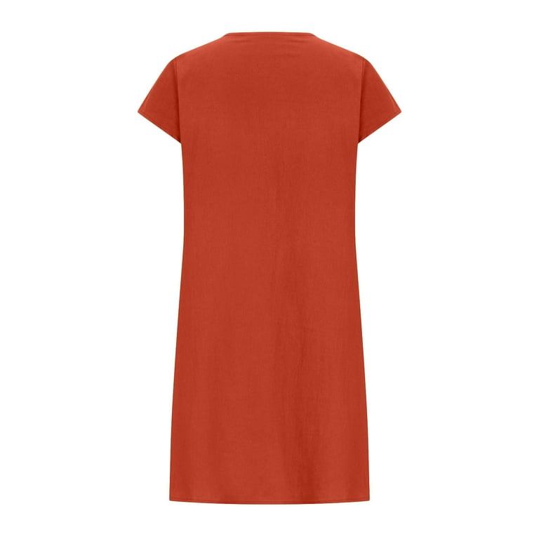 Zunfeo Summer Dresses for Women Casual Loose Cotton Linen