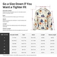 thumbnail image 5 of Pofeuu Flower Leaves Print Sun Protection Outdoor Lightweight Full Zip UV Cooling Hoodie Long Sleeve Summer Clothing for Outdoor Hiking-Small, 5 of 5