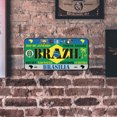 thumbnail image 4 of Hojalata Rectangular 30*15cm Matrícula Tipo Brasil Serie Caligrafía Y Pintura, 4 of 9