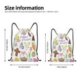 thumbnail image 3 of Hirioo Happy Easter1 Print Drawstring Backpack Bag Sport Versatile Sports Backpack for Gym, Travel, Swimming, Beach, 3 of 9
