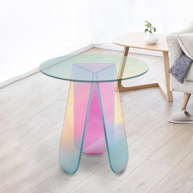 Mesa auxiliar DIY Arco iris BLESIY Acrílico 40x45cm