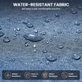 thumbnail image 6 of Patiobula 2-Pack Outdoor Chaise Lounge Cushion with Ties, 72 in. x 22 in. x 3 in. Sunproof Waterproof Patio Recliner Replacement Cushions for Outdoor Furniture, Navy, 6 of 10