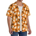 thumbnail image 2 of KLL Cute Ghosts Print Men's Shirt Short Sleeve Button Down Summer Cuba Beach Shirts- Medium, 2 of 5